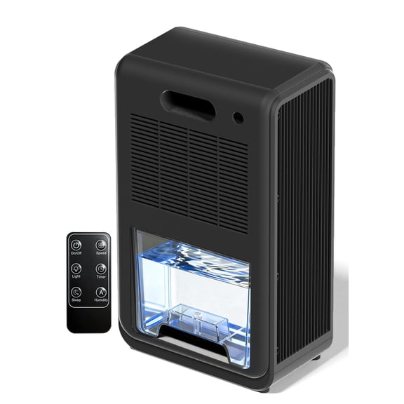 Semiconductor Dehumidifier (120oz High-Capacity Dehumidification) LED, with Smart Remote Control, Timer, 7-Colour Ambient Lighting, Drain Hose, Sleep Mode, Energy-Efficient Dehumidifier 04