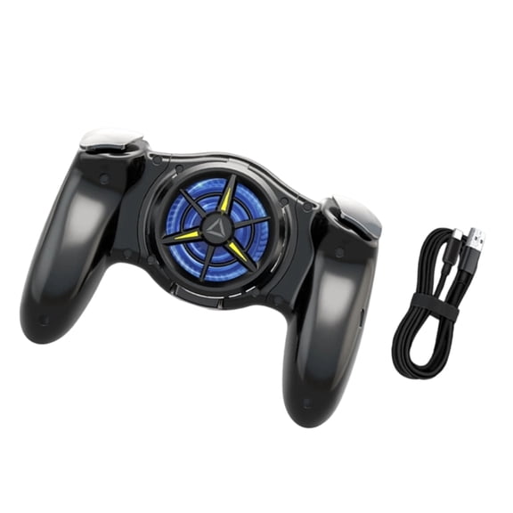 Semiconductor Phone Cooling Gaming Handle With One Tap Gear Change For Battle Game Mobile Controller With Ice Freeze Technology For Long Play No Overheating