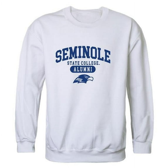 Seminole State College Raiders Alumni Fleece Sweatshirt, White - Medium