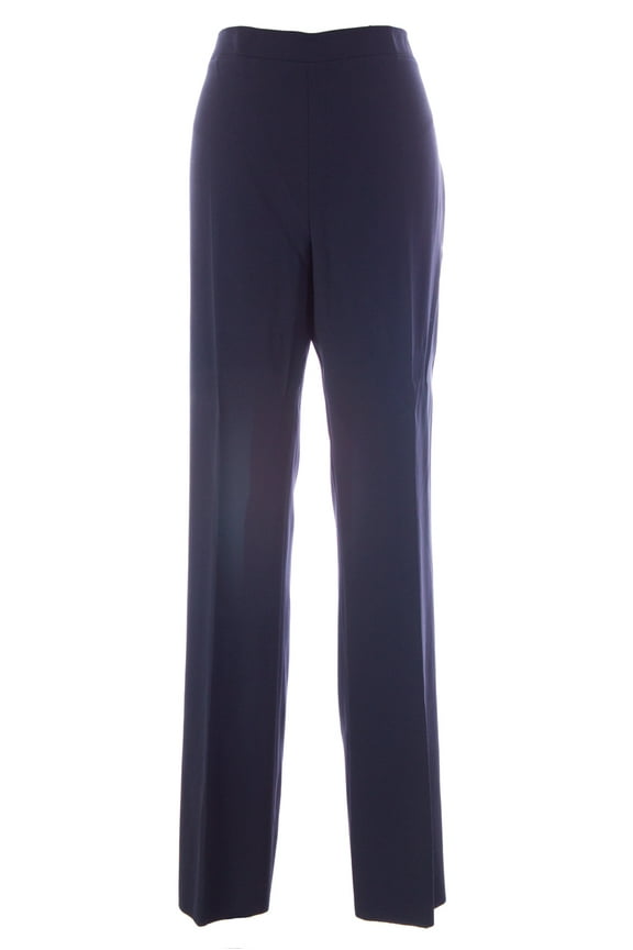 Women's Flat Front Dress Pants Sz IT 50 Navy Blue