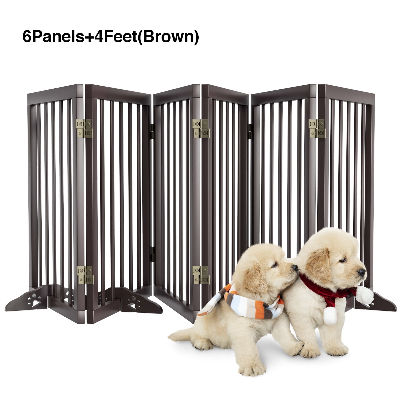 Semiocthome Ultra Wide Foldable Pet Gate for Doorway,Freestanding Dog