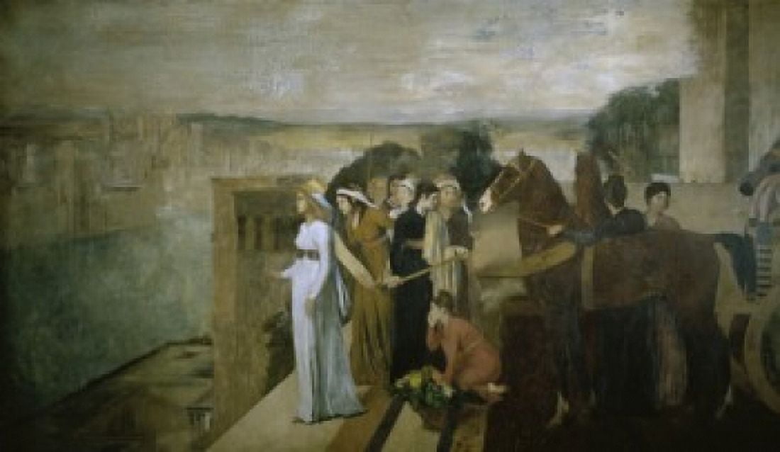 Semiramis Building Babylon 1861 Edgar Degas (1834-1917French) Musee dOrsay Paris France Canvas Art - Edgar Degas (18 x 24)
