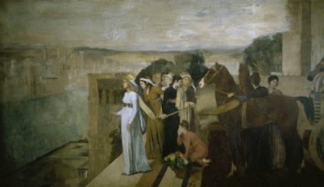 Semiramis Building Babylon  1861  Edgar Degas (1834-1917French)  Musee dOrsay Paris France Canvas Art - Edgar Degas (24 x 36)