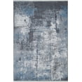 thumbnail image 1 of Semnan Blue Modern Polyester Area Rugs for Living Room Washable Rugs Boho Moroccan Area Rug Soft Geometric Bohemian Carpet Distressed Indoor Rug for Bedroom Dining Room Office Nonslip Rug, 1 of 9