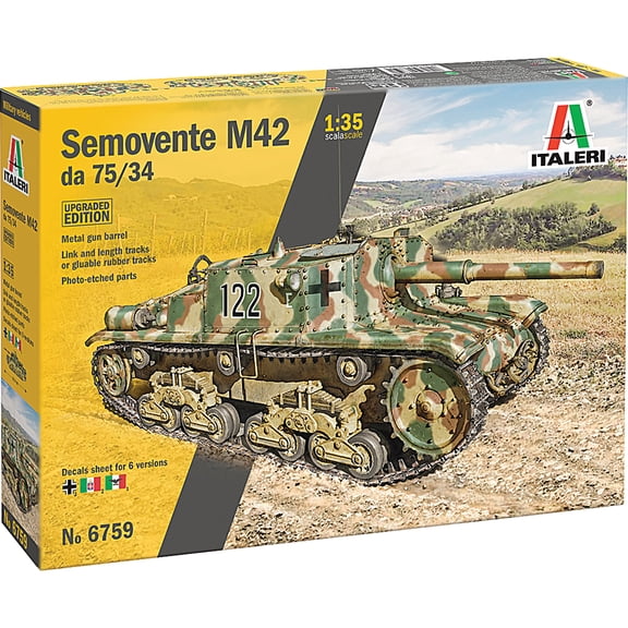 Semovente M42 da 75/34 Upgraded Edition 1/35 Kit 1:35 scale