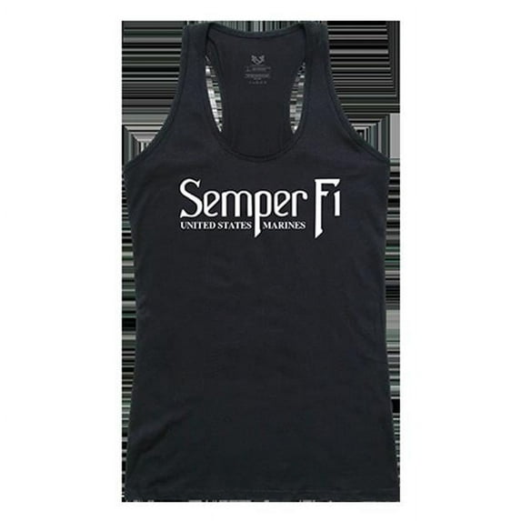 Semper Fi Graphic Tank Top, Black - Small