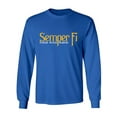 thumbnail image 1 of Semper Fi United States Marines Adult Long Sleeve T-shirt, 1 of 3