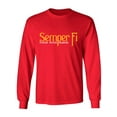 thumbnail image 1 of Semper Fi United States Marines Adult Long Sleeve T-shirt, 1 of 3