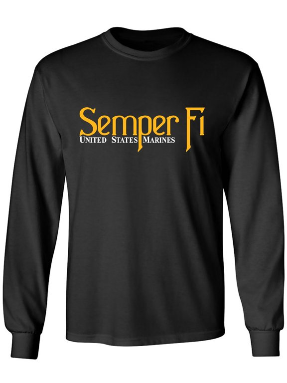 Semper Fi United States Marines Adult Long Sleeve T-shirt