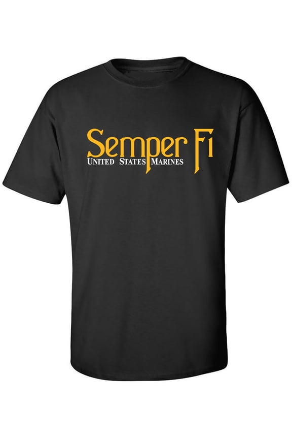 Semper Fi United States Marines Adult Short Sleeve T-shirt