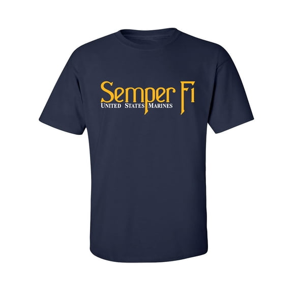 Semper Fi United States Marines Adult Short Sleeve T-shirt