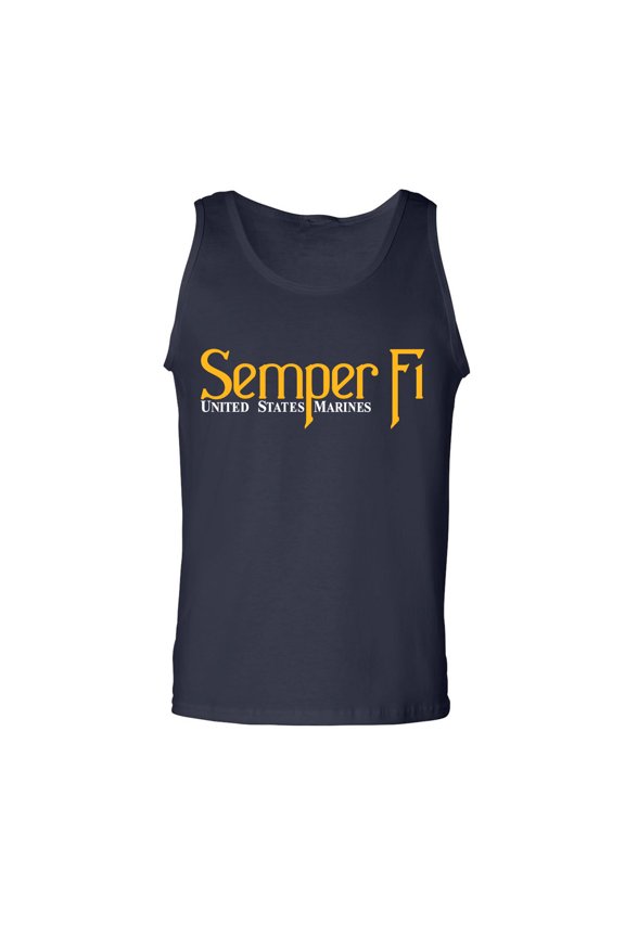 Semper Fi United States Marines Adult Tank Top