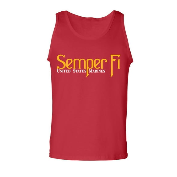 Semper Fi United States Marines Adult Tank Top
