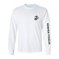 thumbnail image 1 of Semper Fidelis Black Sleeve Print Adult Long Sleeve T-shirt, 1 of 3