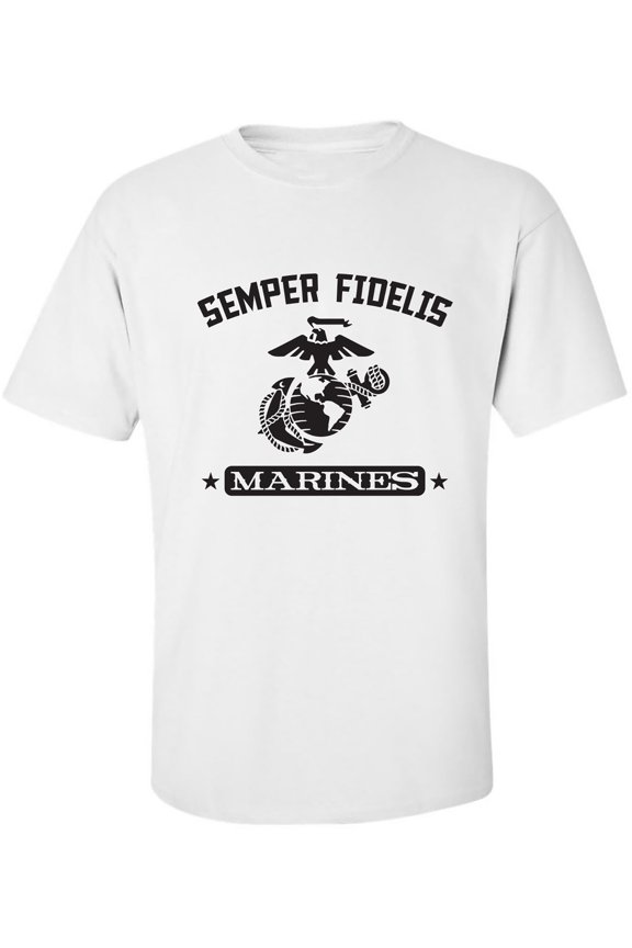 Semper Fidelis Marines Adult T-shirt