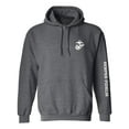 thumbnail image 1 of Semper Fidelis White Sleeve Print Adult Hooded Sweatshirt, 1 of 3