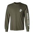 thumbnail image 1 of Semper Fidelis White Sleeve Print Adult Long Sleeve T-shirt, 1 of 3