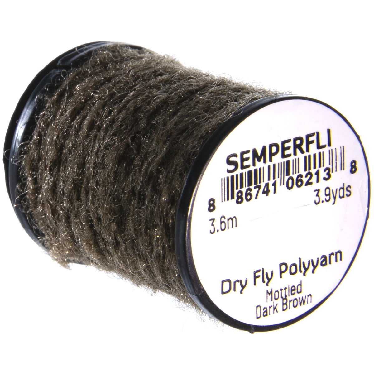 SemperFli Dry Fly Poly Yarn Mottled Dark Brown