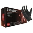 thumbnail image 1 of SemperForce Powder Free 100 Nitrile Black Gloves Medium HC-BKNF10, 1 of 2