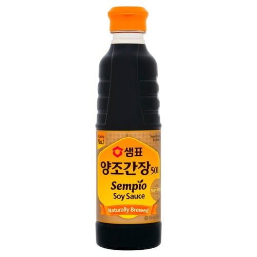 Sempio Korean Naturally Brewed Soy Sauce 501 500ml, British Import (Pack of 2)