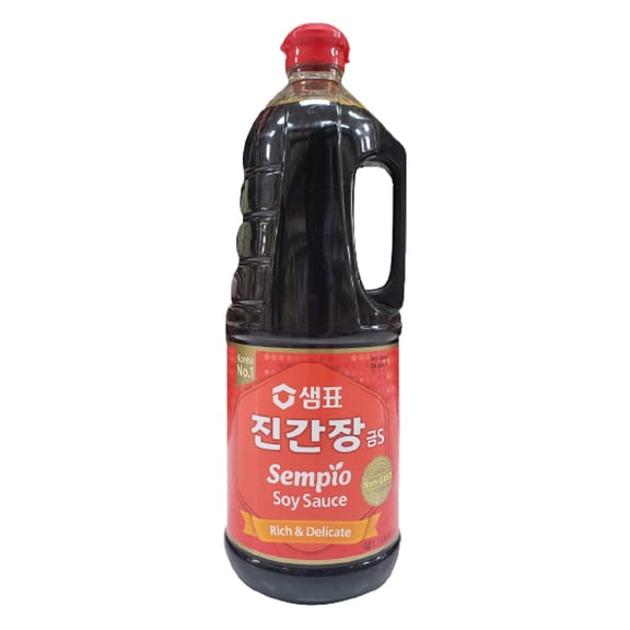Sempio Soy Sauce Gold S Rich & Delicate 1.7L Premium Korean Brewed Soy Sauce for Cooking & Seasoning
