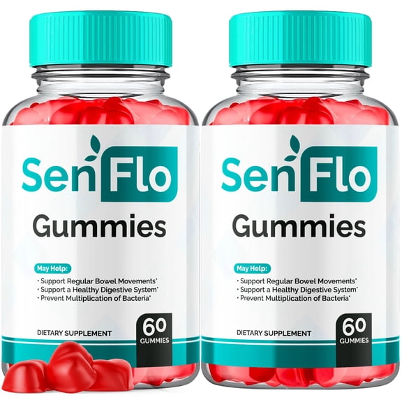 SenFlo Digestive Support Gummies Advanced Formula Gut Health Balance Supplement 120 Gummies