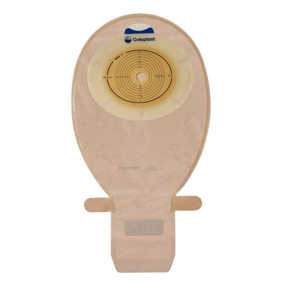 SenSura EasiClose Ostomy Pouch Drainable 1-3/8 Inch Stoma 11.5"L 1pc System Opaque 15534, 20 Ct