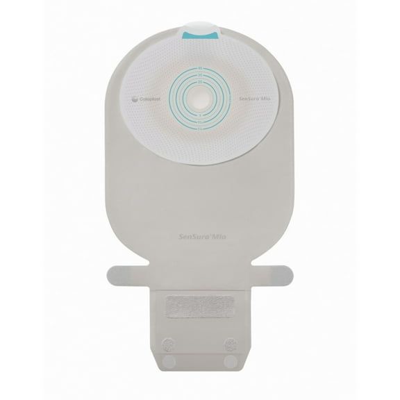 SenSura Mio 1-Piece Drainable Ostomy Pouch 10489 Maxi, Trim to Fit, Box of 10, Transparent