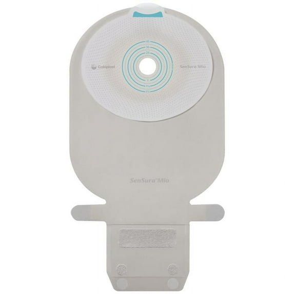 SenSura Mio Click Two-Piece Drainable Ostomy Pouch System 11462 Maxi Box of 10, Grey/Opaque