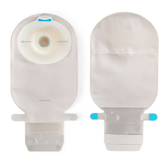 SenSura Mio Convex Ostomy Pouch Drainable 1" Stoma 11 Inch Length, Maxi 1pc System Opaque Gray 16731, 10 Ct