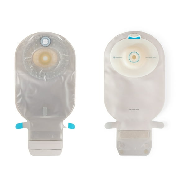 SenSura Mio Convex Ostomy Pouch Drainable 5/8 to 1" Stoma 11 Inch Length, Maxi 1pc System Transparent Gray 16738, 10 Ct