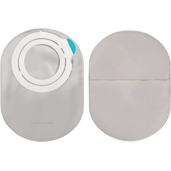 SenSura Mio Flex Closed End 8-1/4 Inch Length, Maxi 2pc System Ostomy Pouch 50 mm Flange 12213, 30 Ct