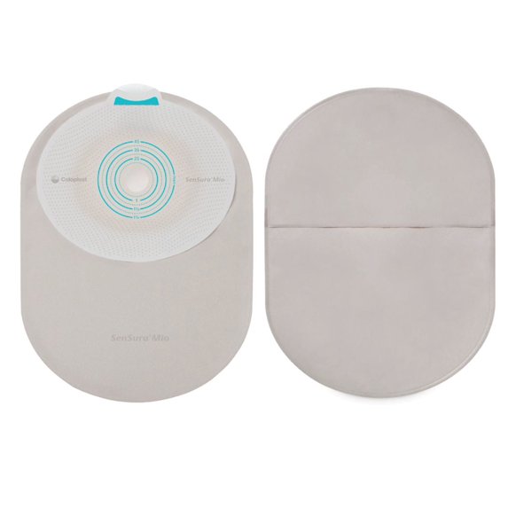 SenSura Mio Ostomy Pouch Closed End 5/8 to 1-3/4 Inch Stoma 5-1/4 Inch Length, Mini 1pc System Opaque Gray 10870, 30 Ct