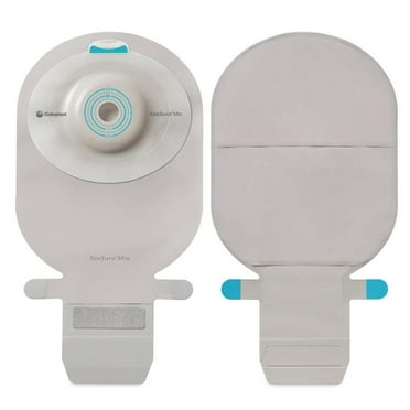 SenSura Mio Ostomy Pouch Drainable 1-3/16 Inch Stoma 11 Inch Length, Maxi 1pc System Transparent Gray 10483, 10 Ct