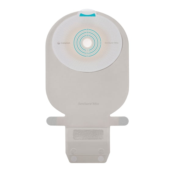 SenSura Mio Ostomy Pouch Drainable 2" Stoma 11 Inch Length, Maxi 1pc System Transparent Gray 10486, 10 Ct