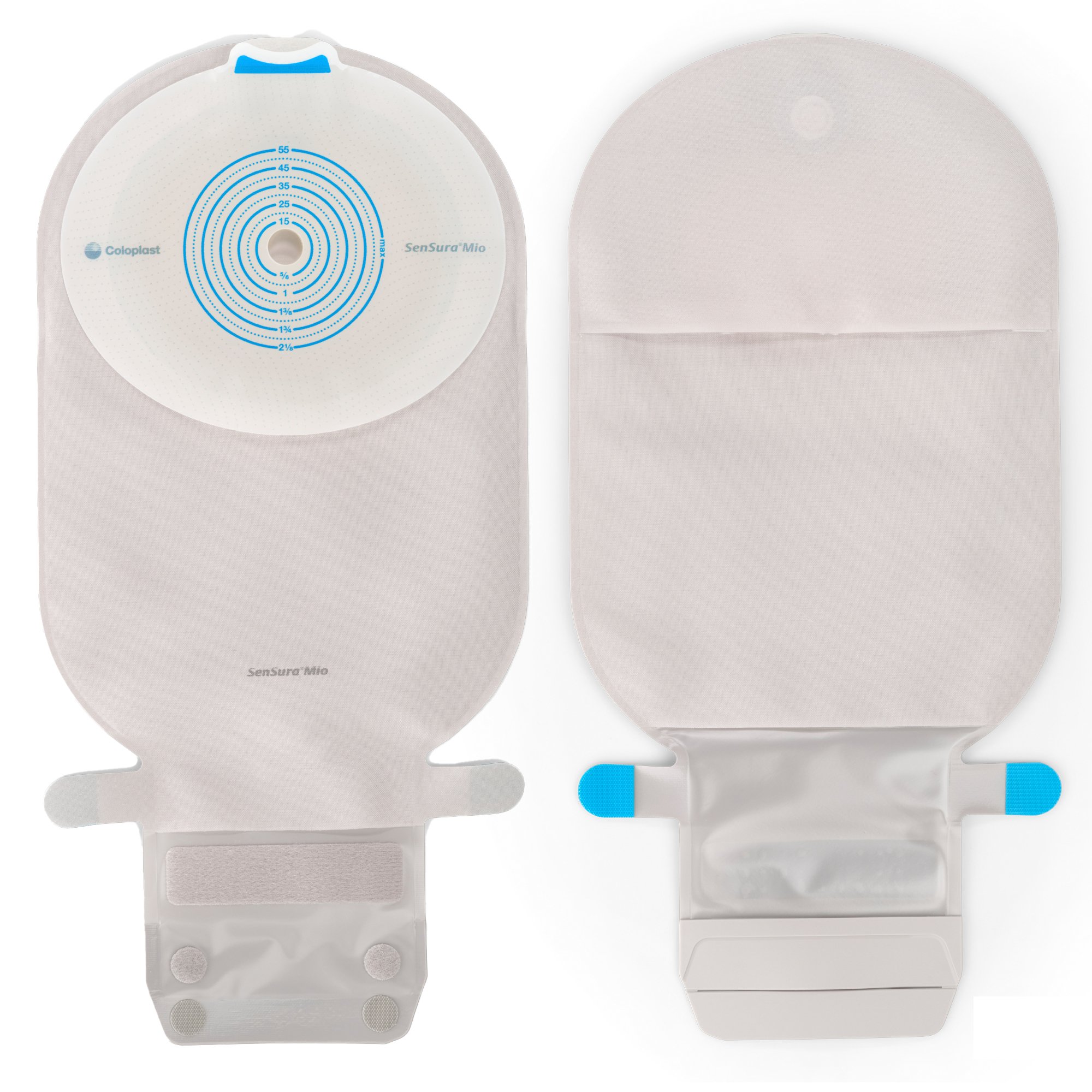 SenSura Mio Ostomy Pouch Drainable 3/8 to 2-1/8 Inch Stoma 11 Inch Length, Maxi 1pc System Opaque Gray 10471, 10 Ct