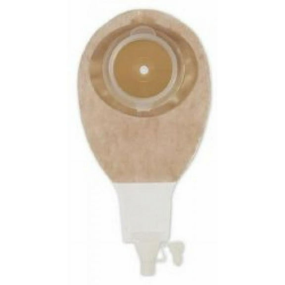 SenSura Post Op Ostomy Pouch, One-Piece System, 12.25 Inch Length, 3/8 to 4-1/2 Inch Stoma, Drainable, Flat, Trim to Fit, Opaque, 5 Count