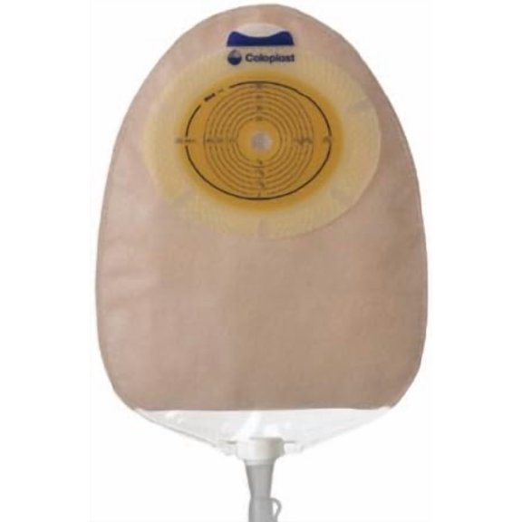 SenSura Urostomy Pouch, One-Piece System 10-3/8 Inch Length, Maxi 3/8 to 3 Inch Stoma Drainable Flat, Trim to Fit, 11804 - Box of 10