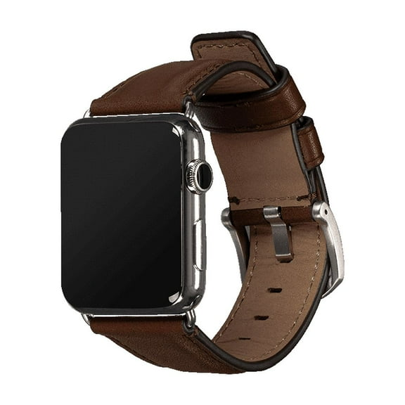 Sena Leather Watch Band for Apple Watch Series 3 (42mm to 44mm) - Saddle Brown