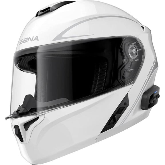 SENA OUTRUSH R FLIP-UP HELMET GLOSSY WHITE