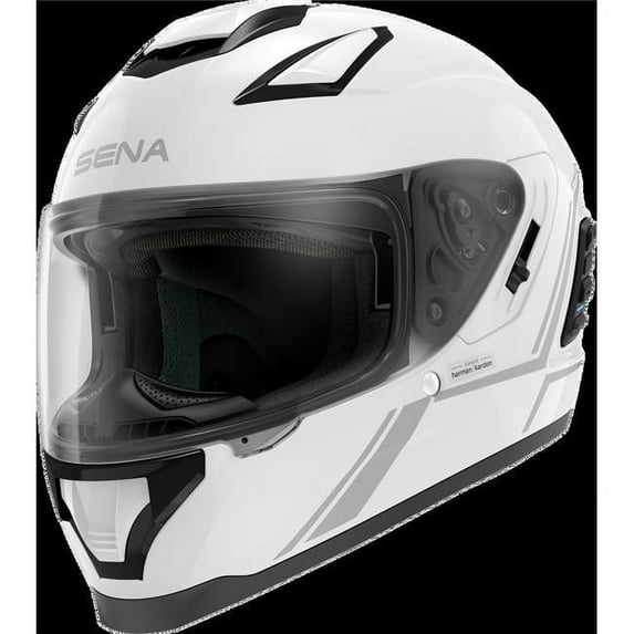 SENA Stryker Motorcycle Helmet Gloss White XXL