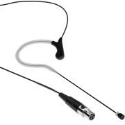 Senal Omnidirectional Earset Microphone with TA4F Mini-XLR Connector for Shure Bodypack Transmitters, Flexible Single-Ear Boom, 4-Foot Cable, Speech and Vocal Use, Black