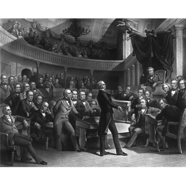 Senator Henry Clay speaking about the Compromise of 1850 in the Senate ...