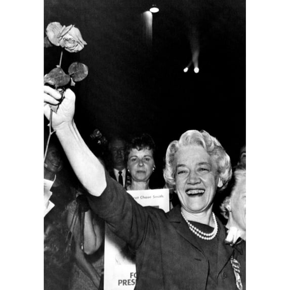 Senator Margaret Chase Smith Waves To The Crowd After Being Nomiated For President In 1964. Courtesy Csu ArchivesEverett