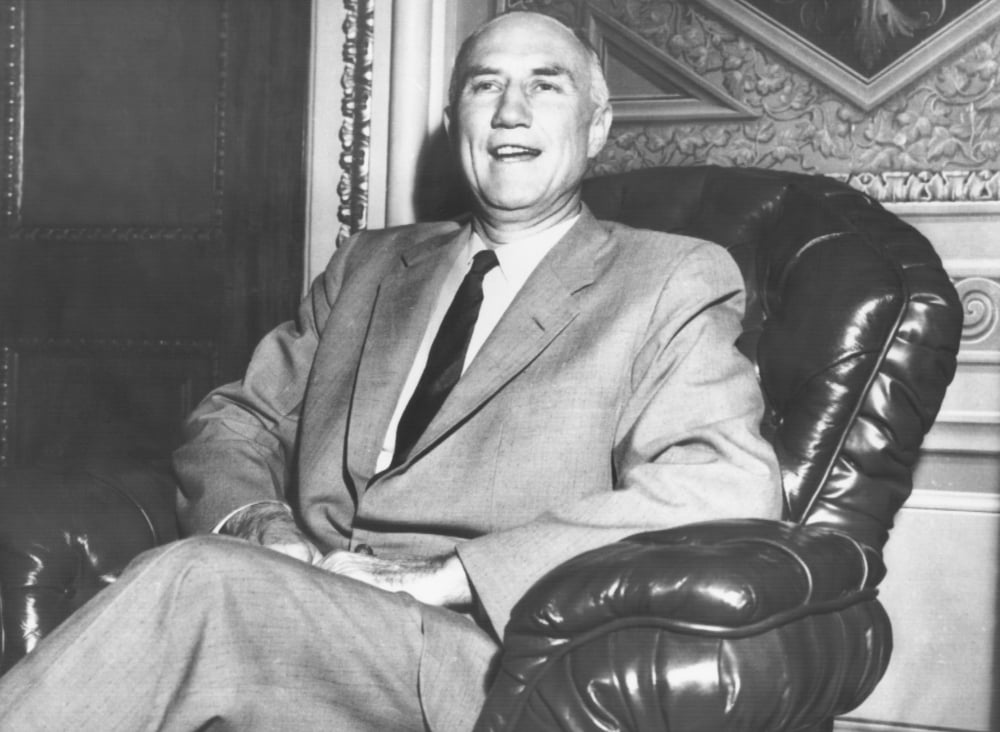 Senator Strom Thurmond Takes A Break From His Filibuster Against The ...