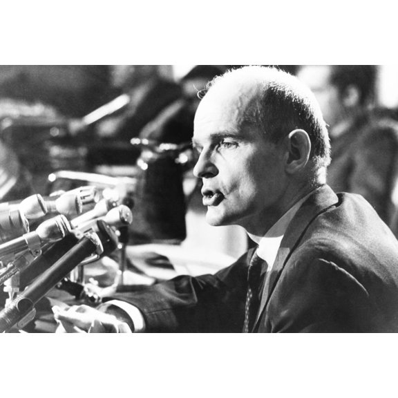 Senator William Proxmire At A News Conference On Dec. 26 History (36 x 24)