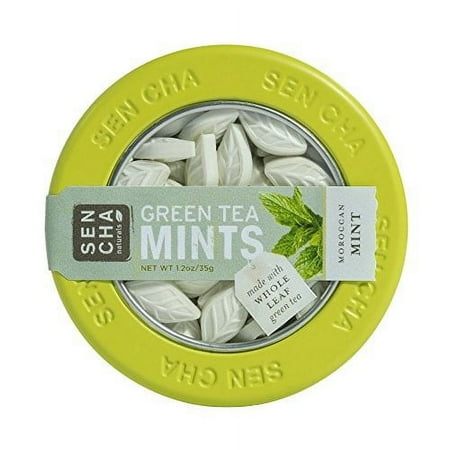 Sencha Naturals Green Tea Mints, Moroccan Mint, 1.2 Ounce Canister