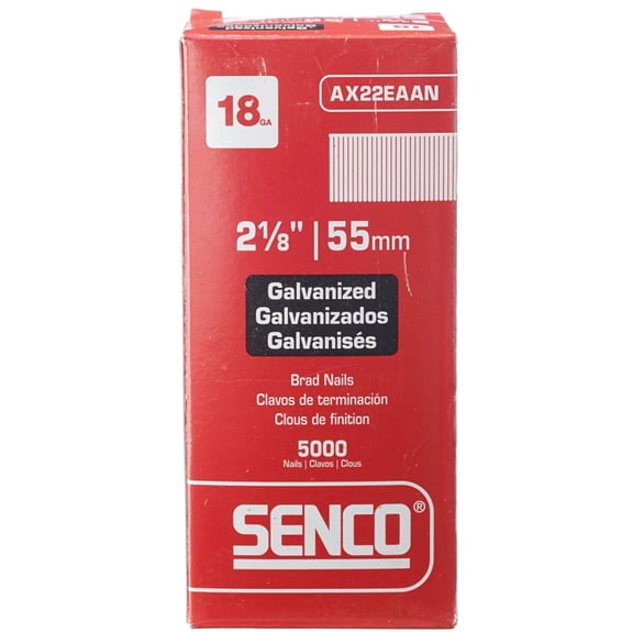 Senco 18 Ga. x 2-1/8 in. L Galvanized Steel Brad Nails 5000 pk