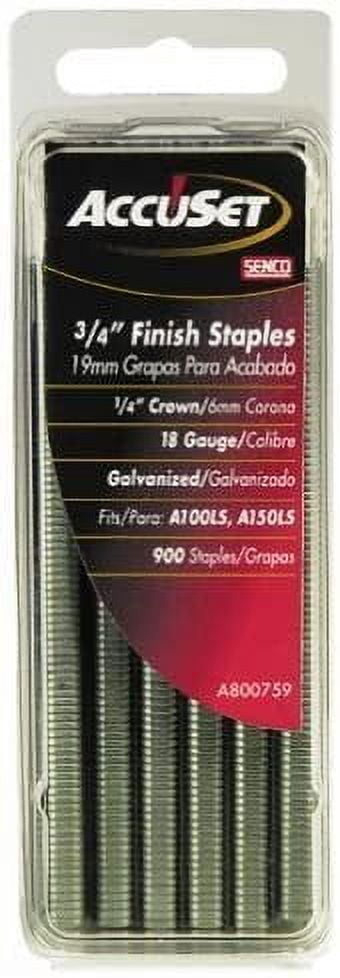 Senco N15BAB 16 Gauge By 7/16-inch Crown By 1-1/4-inch Length Electro Galvanized Staples 10000 Per Box - View #5