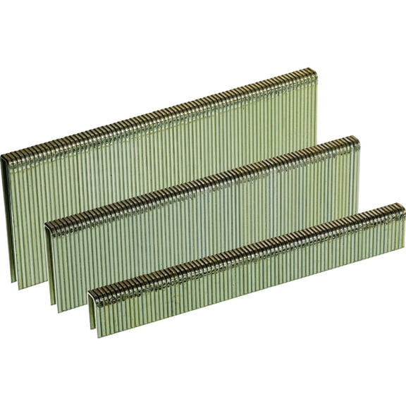 Senco A809909R Crown Staples, 18 Gauge Galvanized, Assorted Lengths, 1000 Ct. - Quantity 1